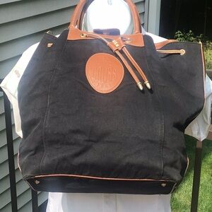 Vintage Marc Cross Canvas Bucket Bag